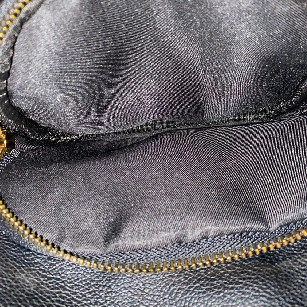 Like Dreams Black Leather chained backpack